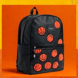 STATE Kids Fuzzy Basketball Backpack KANE KIDS DOUBLE POCKET